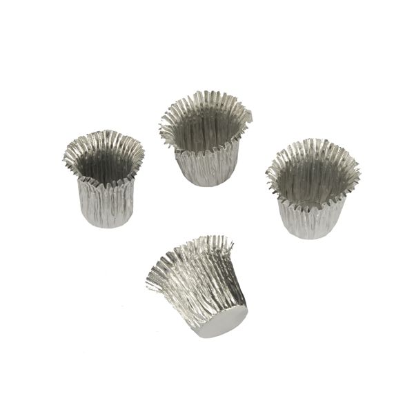 Kerzenhülsen Ø 1,9 cm · 2,7 cm silber - Bild 1