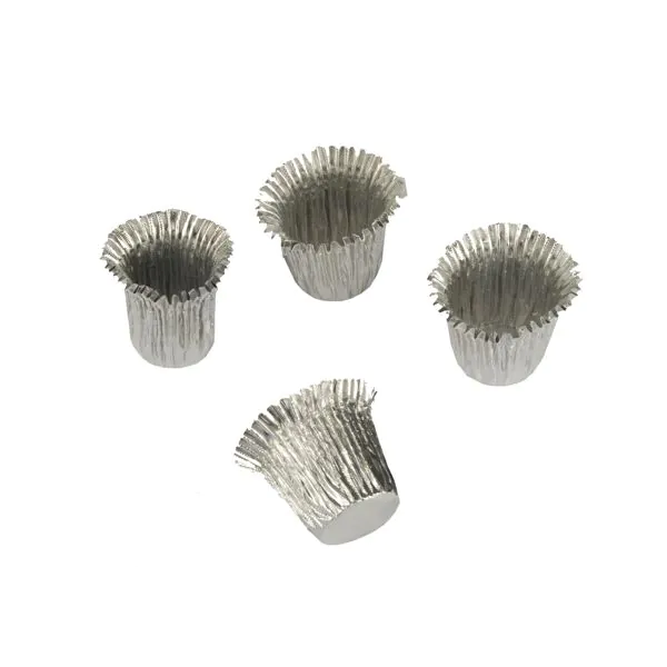 Kerzenhülsen Ø 1,9 cm · 2,7 cm silber - Bild 1