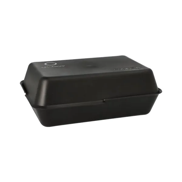 Mehrweg-Foodboxen, 23,4 x 15,6 cm schwarz - Bild 1