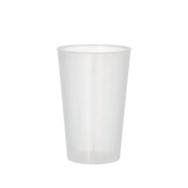 Mehrweg-Trinkbecher PP 0,3 l Ø 8 cm · 11,7 cm transluzent, extra stabil - Bild 1