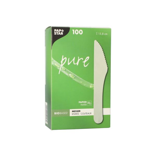Messer, Papier "pure" 15,8 cm weiss - Bild 2