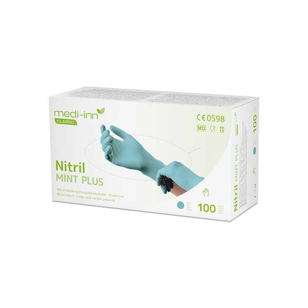 Nitril-Handschuhe, puderfrei mint "Nitril Mint Plus" Größe XL - Bild 1