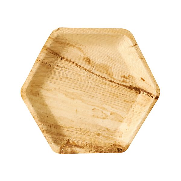 Palmblatt Teller 6-eckig "pure" Ø 23,5 cm - Bild 1