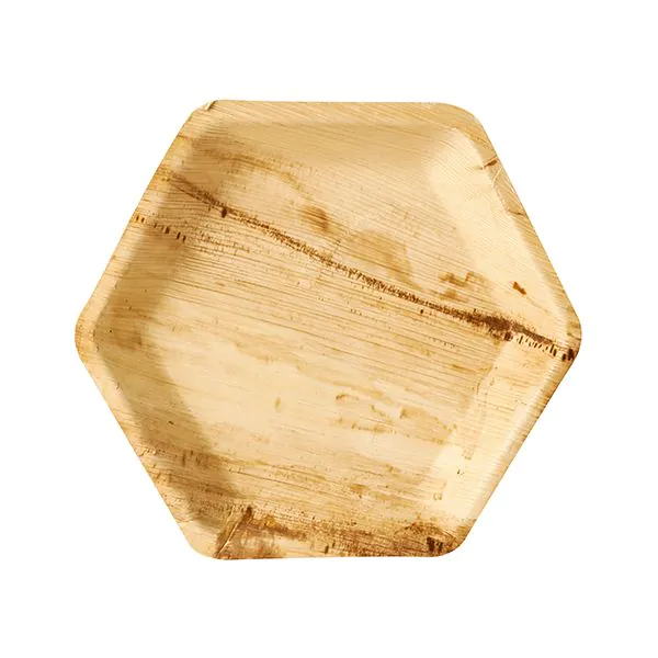 Palmblatt Teller 6-eckig "pure" Ø 23,5 cm - Bild 1