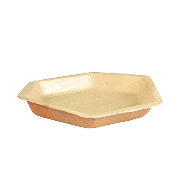 Palmblatt Teller 6-eckig "pure" Ø 23,5 cm - Bild 4