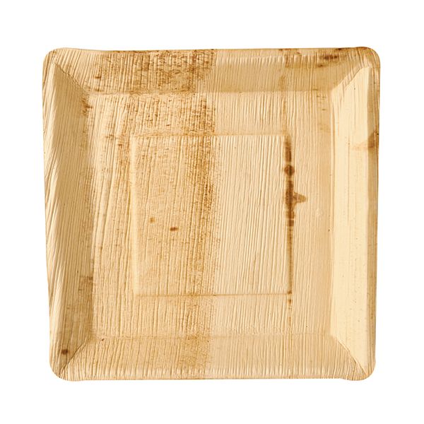 Palmblatt Teller eckig "pure" 25 x 25 cm - Bild 1