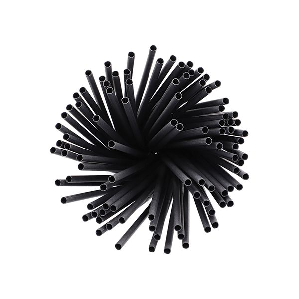 Papierstrohhalme Ø 6 mm · 20 cm schwarz - Bild 2