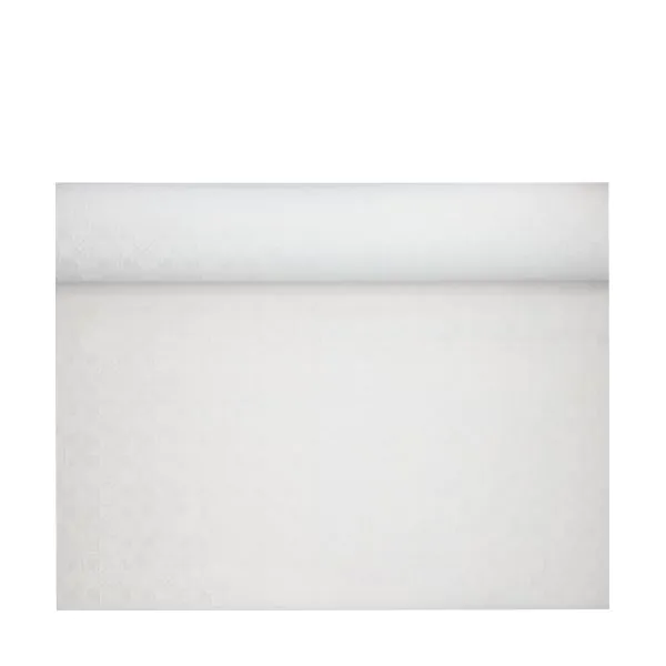 Papiertischdecke, weiss mit Damastprägung 50 x 1 m - Bild 1