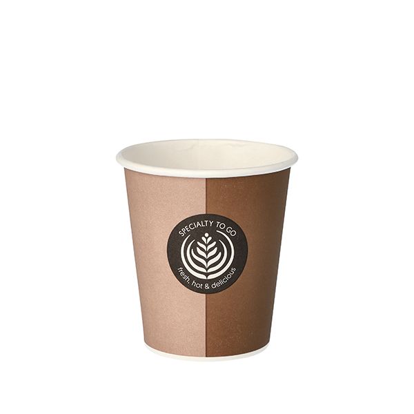 Pappbecher für Heißgetränke, 0,2 l mit Motiv "To Go" - Bild 1 Pappbecher für Heißgetränke, 0,2 l mit Motiv "To Go" - Bild 1