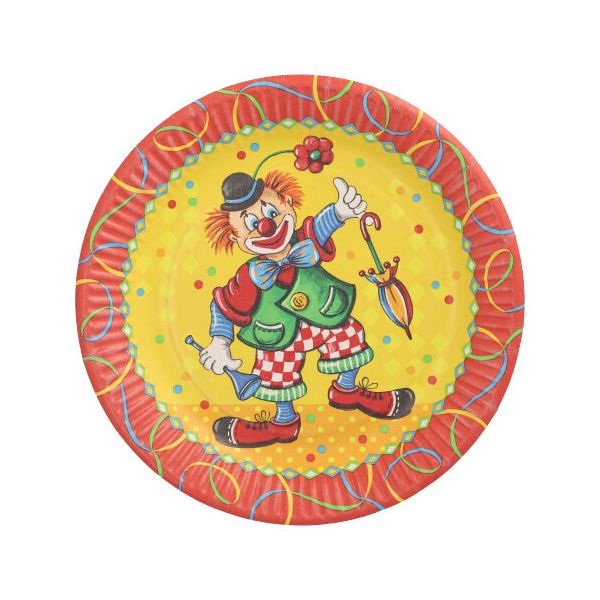 Pappteller Ø 23 cm "Clown" - Bild 1