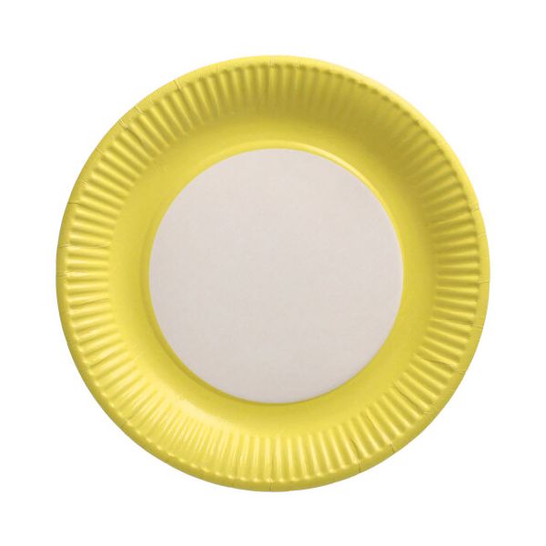 Pappteller Ø 23 cm gelb - Bild 1