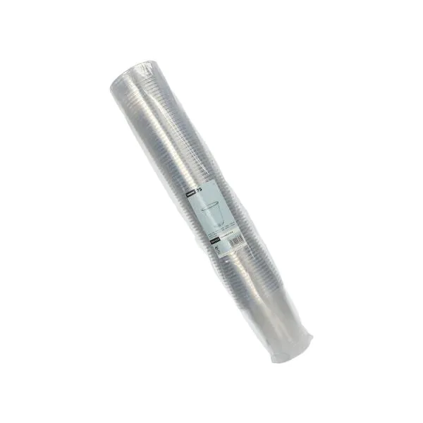 Plastikbecher (PS) 0,4 l Ø 9,5 cm · 12 cm klar mit Schaumrand - Bild 3