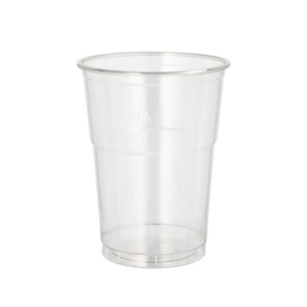 Plastikbecher R-PET, 0,4 l Ø 9,5 cm · 12,3 cm glasklar - Bild 1