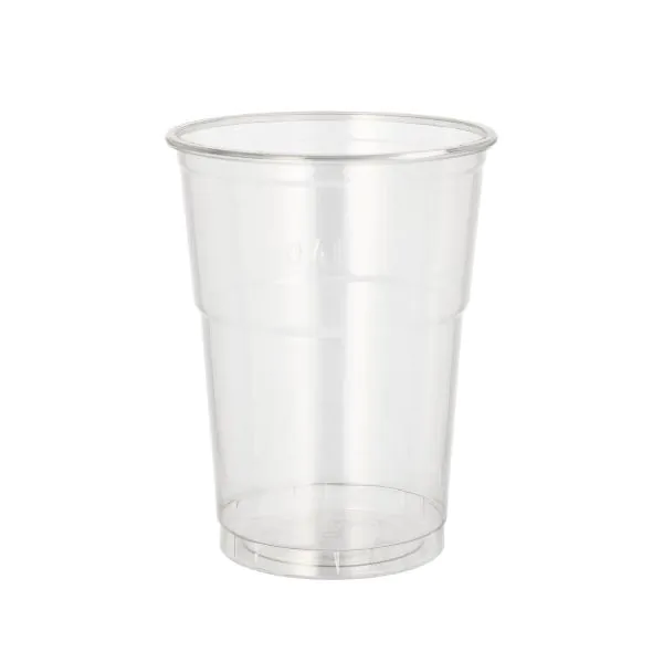 Plastikbecher R-PET, 0,4 l Ø 9,5 cm · 12,3 cm glasklar - Bild 1