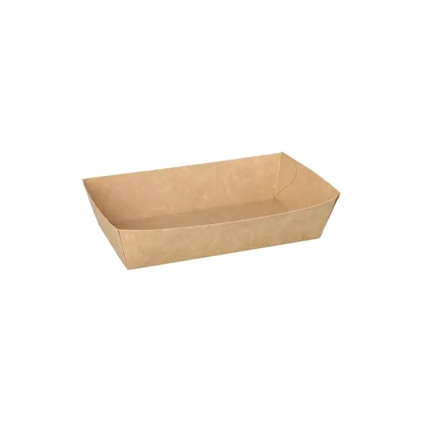 Pommes-Frites-Trays "pure" 10,5 x 17 cm braun groß - Bild 1