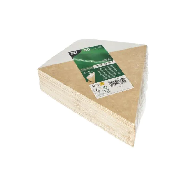 Pommes-Spitztüten mit Dip-Ecke, Pappe "pure", Füllinhalt 150 g, 23,5 x 19 cm braun/weiss  - Bild 2