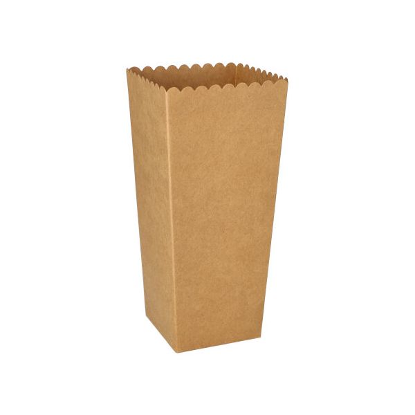 Popcorn-Boxen aus Pappe "pure" eckig 19,7 x 7 x 7 cm, klein - Bild 1