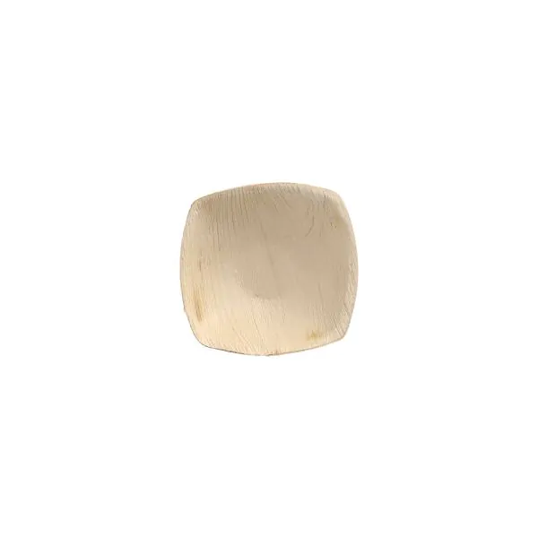 Schalen aus Palmblatt "pure" 50 ml 9 x 9 cm natur "QUADRATO" - Bild 1