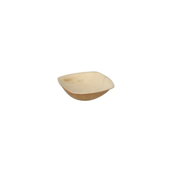 Schalen aus Palmblatt "pure" 50 ml 9 x 9 cm natur "QUADRATO" - Bild 2