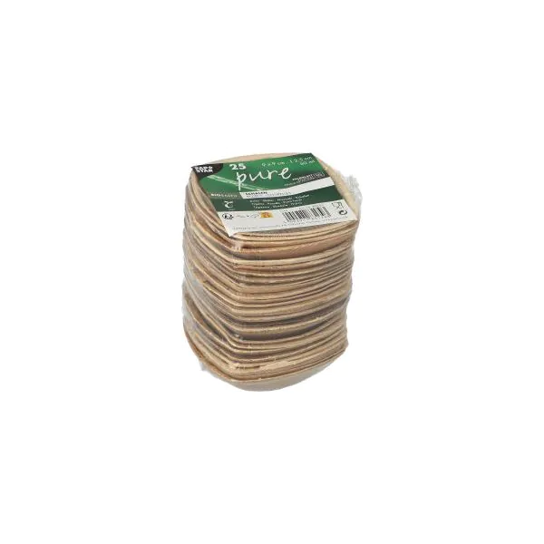 Schalen aus Palmblatt "pure" 50 ml 9 x 9 cm natur "QUADRATO" - Bild 3