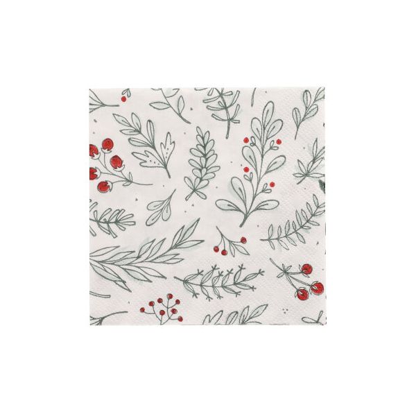 Servietten, 3-lagig 1/4-Falz 25 x 25 cm "Berries" - Bild 1