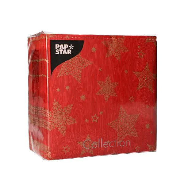Servietten, 3-lagig 1/4-Falz 33 x 33 cm "Christmas Shine" - Bild 2