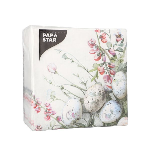 Servietten, 3-lagig 1/4-Falz 33 x 33 cm "Pastell Eggs" - Bild 2