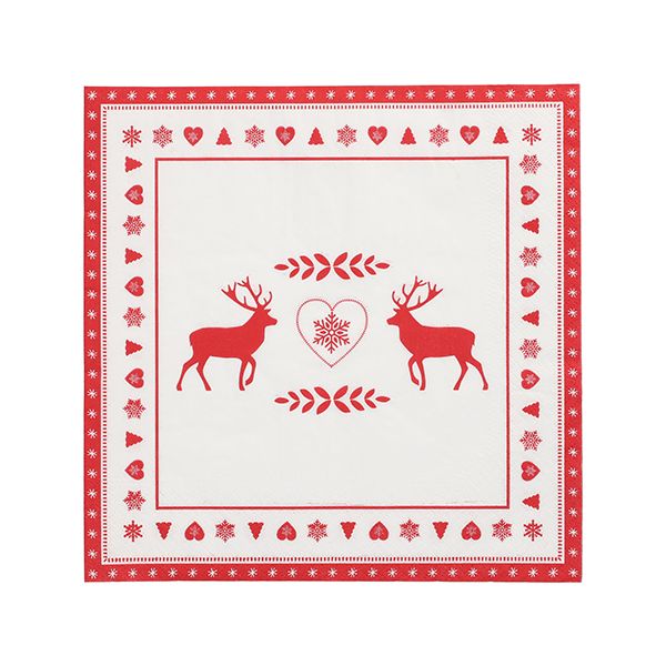Servietten, 3-lagig 1/4-Falz 40 x 40 cm "Rennes" - Bild 1