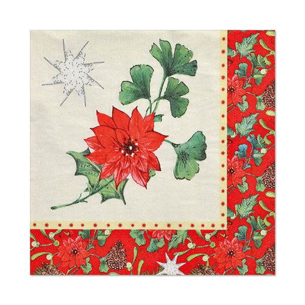 Servietten, 3-lagig 1/4-Falz 40 x 40 cm "Winterly" - Bild 1
