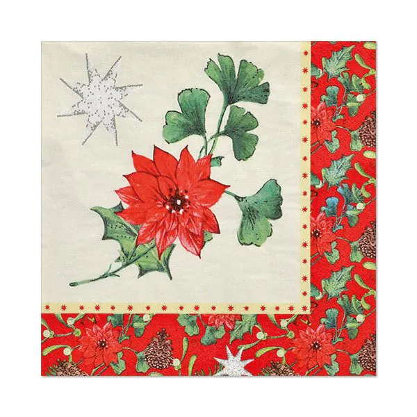 Servietten, 3-lagig 1/4-Falz 40 x 40 cm "Winterly" - Bild 1
