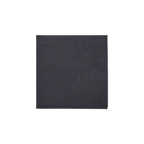 Servietten "DAILY Collection" 1/4-Falz 24 x 24 cm schwarz - Bild 2