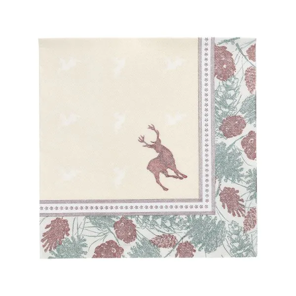 Servietten, "ROYAL Collection" 1/4-Falz 40 x 40 cm "Majestic Deer" - Bild 1