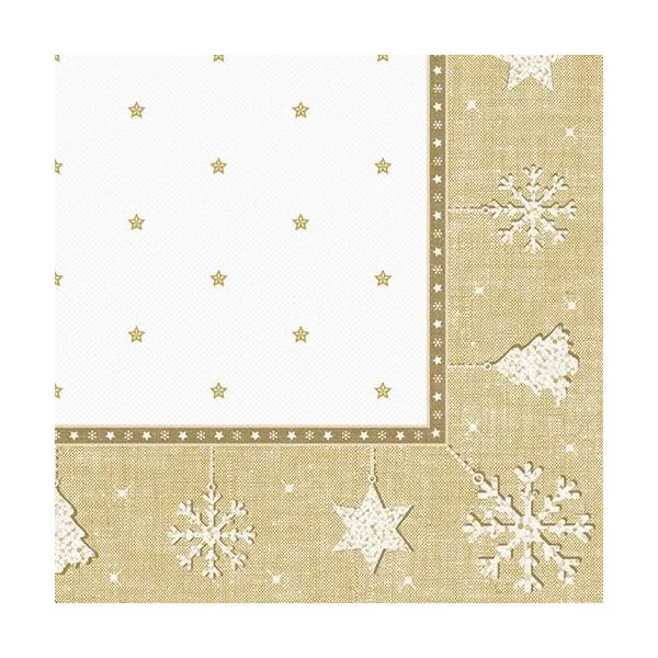 Servietten "ROYAL Collection" 1/4-Falz 40 x 40 cm gold "X-Mas" - Bild 1