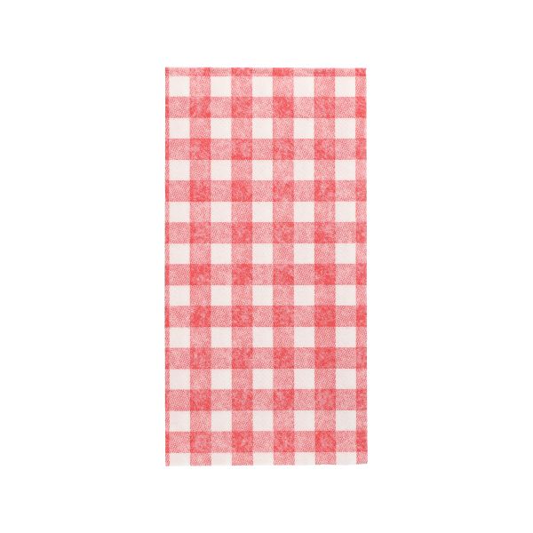Servietten "ROYAL Collection" 1/8-Falz 40 x 40 cm rot "Vichy Karo" - Bild 1