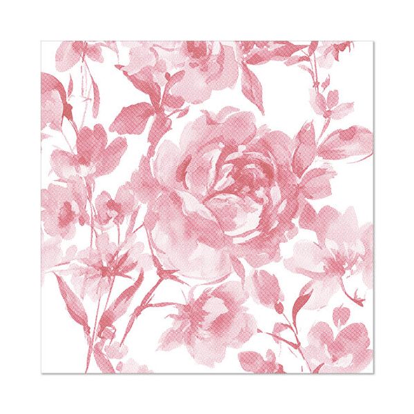 Servietten, bordeaux, "ROYAL Collection", 1/4-Falz, 40 x 40 cm, "Rose"
 - Bild 1