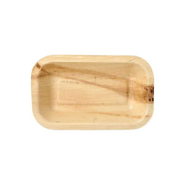 Siegelschalen aus Palmblatt "pure" eckig 400 ml, 24 x 15 x 4 cm ungeteilt - Bild 1