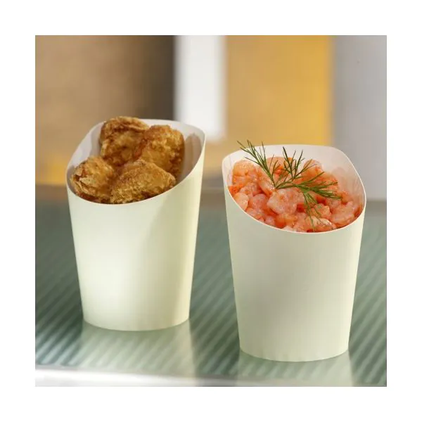 Snackbecher "To Go", Pappe 0,16 l Ø 7,5 cm · 9,9 cm beige - Bild 2