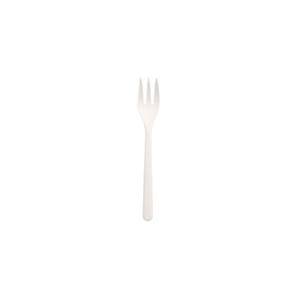 Snackgabeln Bio-PP (Mehrweg)13 cm, weiss, extra stabil - Bild 1