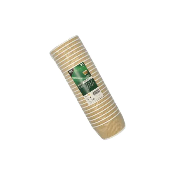 Suppenbecher, Pappe rund 380 ml Ø 11 cm · 5,8 cm braun/weiss Ripple Wall - Bild 3
