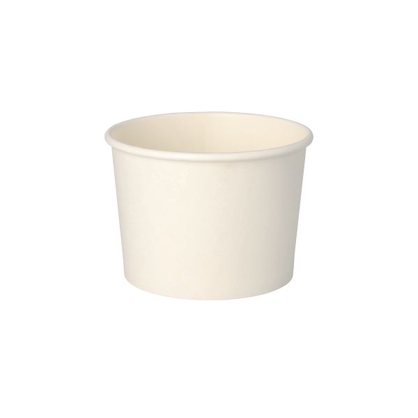 Suppenbecher "To Go", Pappe rund 350 ml Ø 9,9 cm · 7 cm weiss - Bild 1 Suppenbecher "To Go", Pappe rund 350 ml Ø 9,9 cm · 7 cm weiss - Bild 1