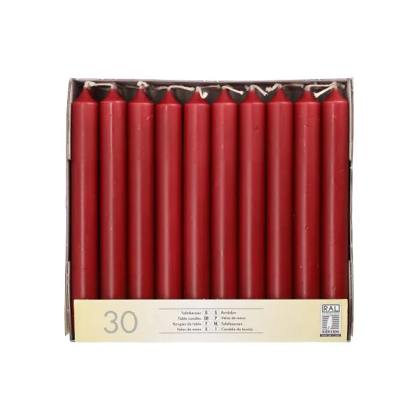 Tafelkerzen bordeaux Ø 2,1 cm · 19,6 cm - Bild 1