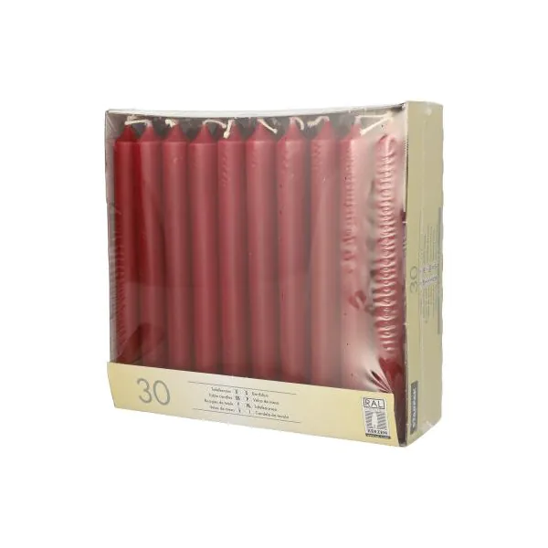 Tafelkerzen bordeaux Ø 2,1 cm · 19,6 cm - Bild 3