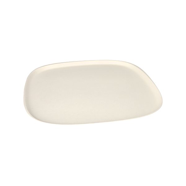 Teller aus Zuckerrohr "pure" 30 x 30 cm weiss "Belle Vie, Ligne Carrée" - Bild 1