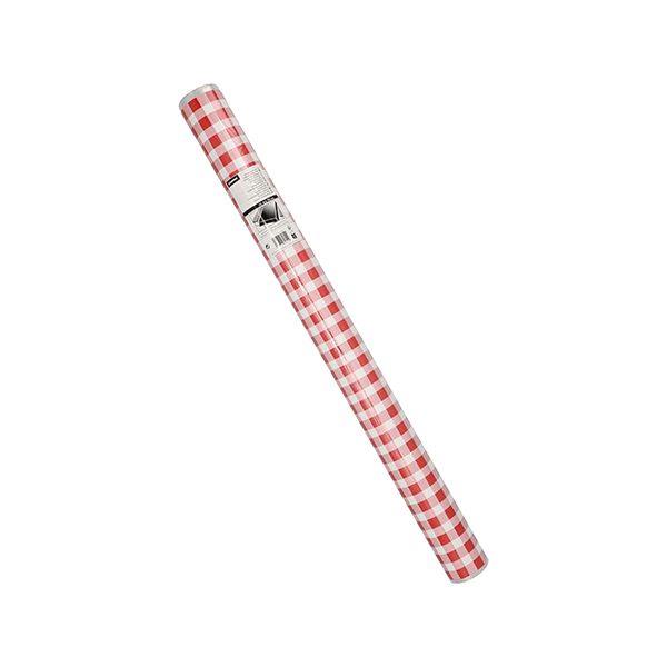 Tischdecke aus Folie, rot 50 m x 80 cm "Karo" - Bild 2