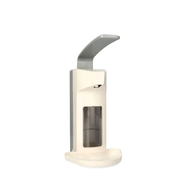 Wandspender 500 ml, "Kunststoff", mit Tropfschale,  30 x 15 x 21 cm, weiss
 - Bild 1