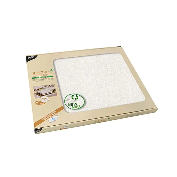 Wasserdichte Tischsets PV-Tissue, weiss "ROYAL Collection Plus" 30 x 40 cm - Bild 1