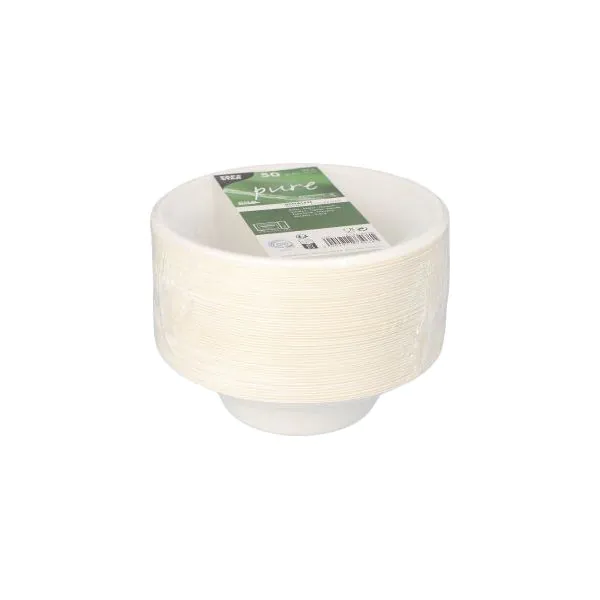 Zuckerrohr Schalen, "pure" 380 ml weiss - Bild 2