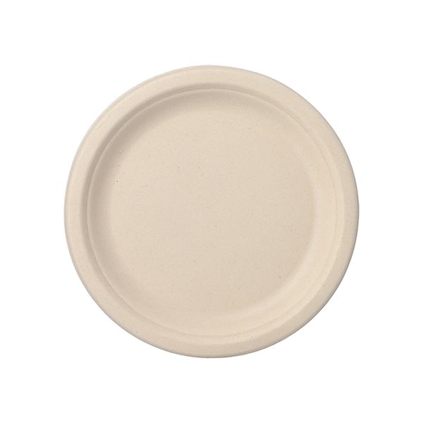 Zuckerrohr Teller "pure", ungeteilt Ø 23 cm natur - Bild 1