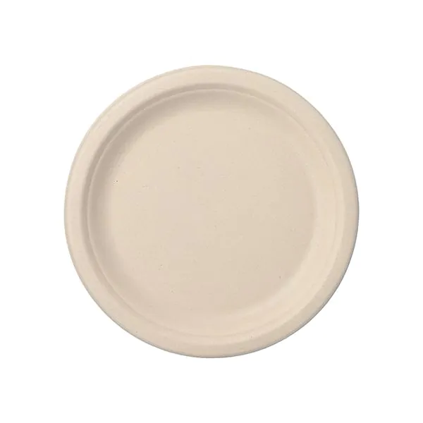 Zuckerrohr Teller "pure", ungeteilt Ø 23 cm natur - Bild 1