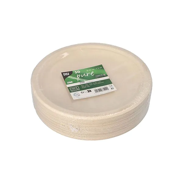 Zuckerrohr Teller "pure", ungeteilt Ø 23 cm natur - Bild 2
